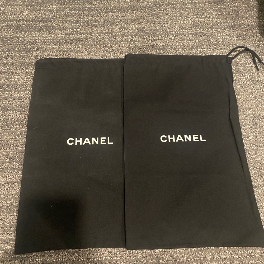 CHANEL Black Drawstring Dust Bags